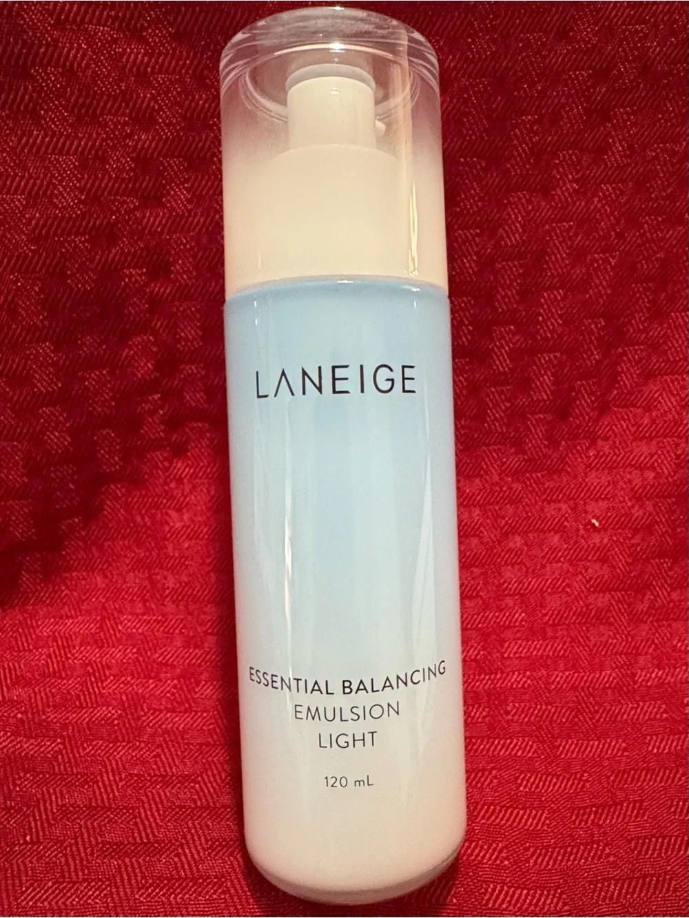 LANEIGE Moisturizer Bottle in Light Blue and White